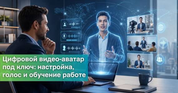 Цифровой видео-аватар под ключ: настройка, голос и обучение работе