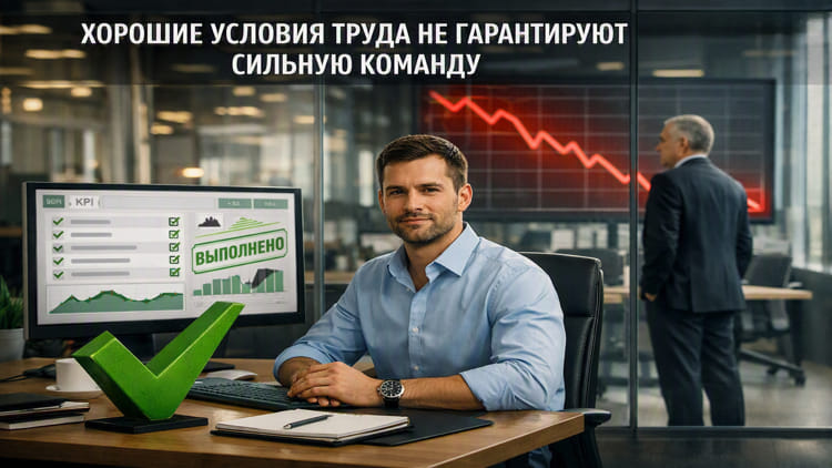 Хорошие условия труда не гарантируют сильную команду
